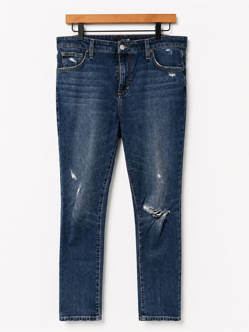 Joe's Jeans Dark Blue Distressed Skinny Jeans